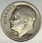 1950-S Roosevelt Dime Circulated Condition 90% Silver Better Date US Coin- 3458