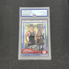 Katie ledecky 2024 topps Chrome#PL-1 Signed Card PSA Autographed