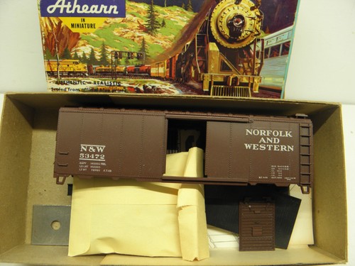 ATHEARN - 40' ACERO S-DOOR BOX CAR - NORFOLK & WESTERN - N&W #53472 ESCALA HO - KIT | Zustand: New