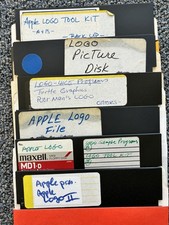 Six Apple IIe Logo Disks 5.25