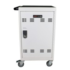 Mobile Charging Cart Cabinet for Tablets Laptops 30-Device Combination Lock