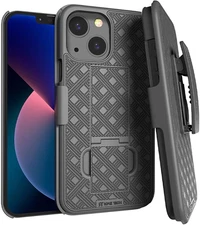 Designed for iPhone 13 Case with Belt Clip Holster - Kickstand Cover Phone Case 