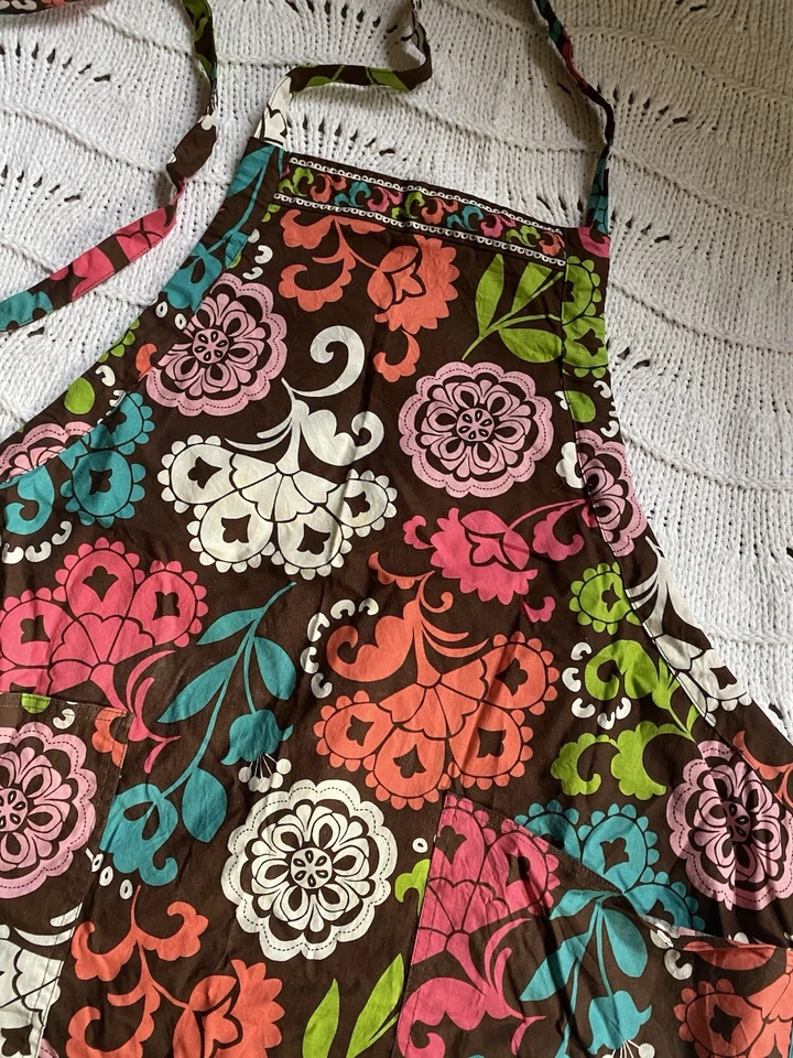 Vera Bradley LOLA 围裙 带锡和两个绗缝烤箱手套 停产图案 2013 — 第 4/4 张图片