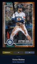 26 Topps Bunt DIGITAL Series 1 Orange Holofoil LEGENDARY 25cc Victor Robles