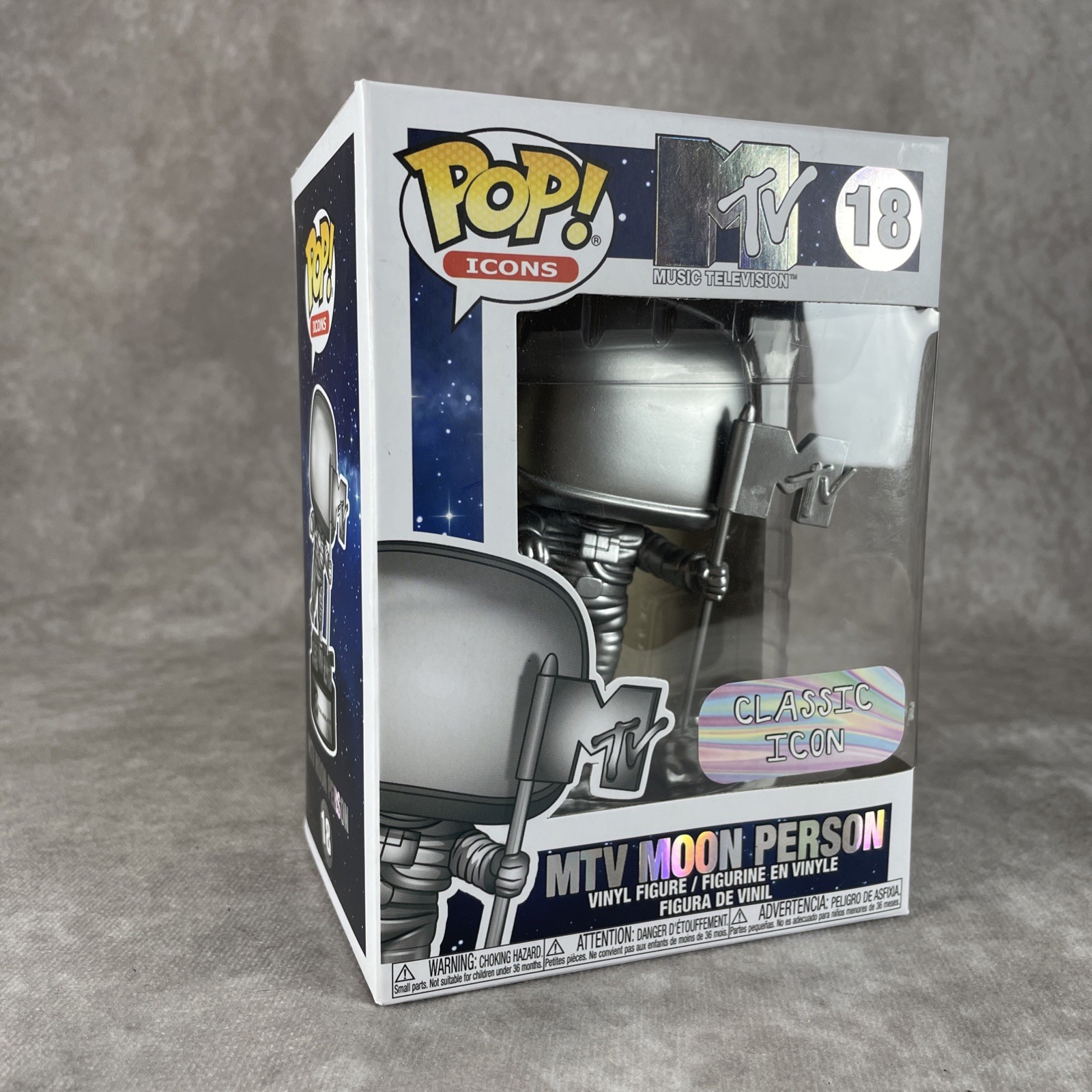 Funko Pop Vinyl MTV Moon Man Metallic VMA Exclusive 18 Brand New