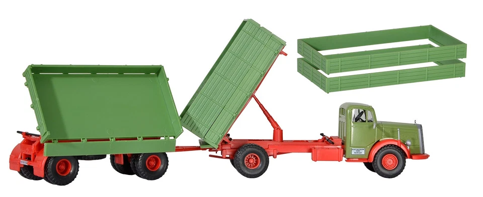 Kibri 14069 MB 6600 Kipper with Trailer, Kit, H0 - image 2 of 4