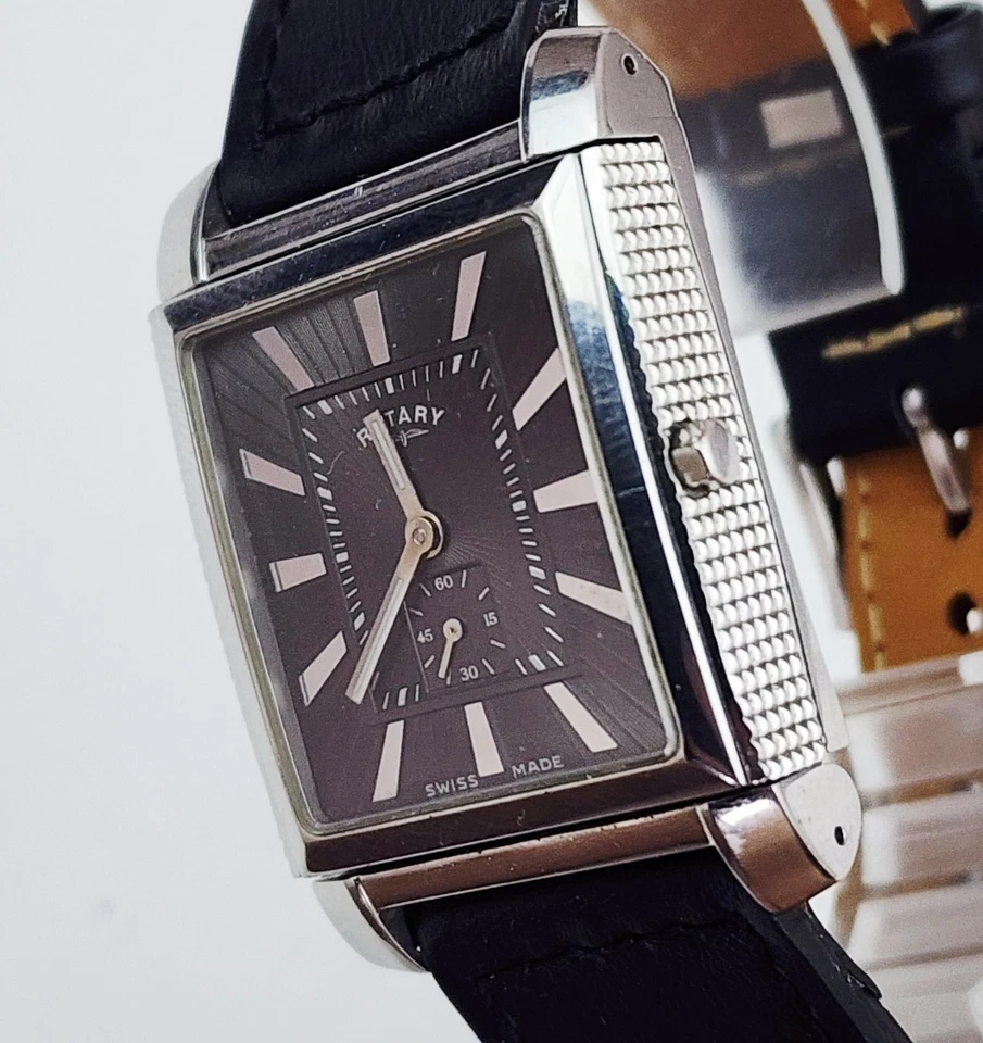 Men SWISS TRAVELER REVERSIBLE Watch ROTARY "Revelation" GB02901/05/20. Dual Time - image 4 of 4