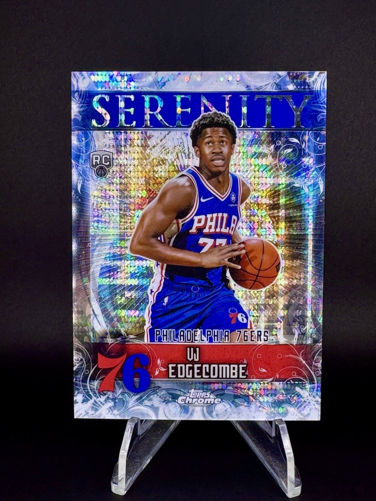 2025-26 Topps Chrome VJ Edgecombe PULSAR SERENITY SSP (RC) 1:535 Hangers 🔥👀