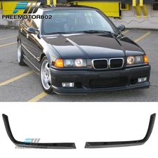 Front Bumper Lip Fits 94-99 BMW E36 M3 PU Unpainted Chin Spoiler Splitters Pair