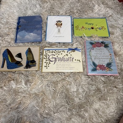 Papyrus Graduation Card Lot Of 6 Embellished 3D Bedazzled No Repeats!