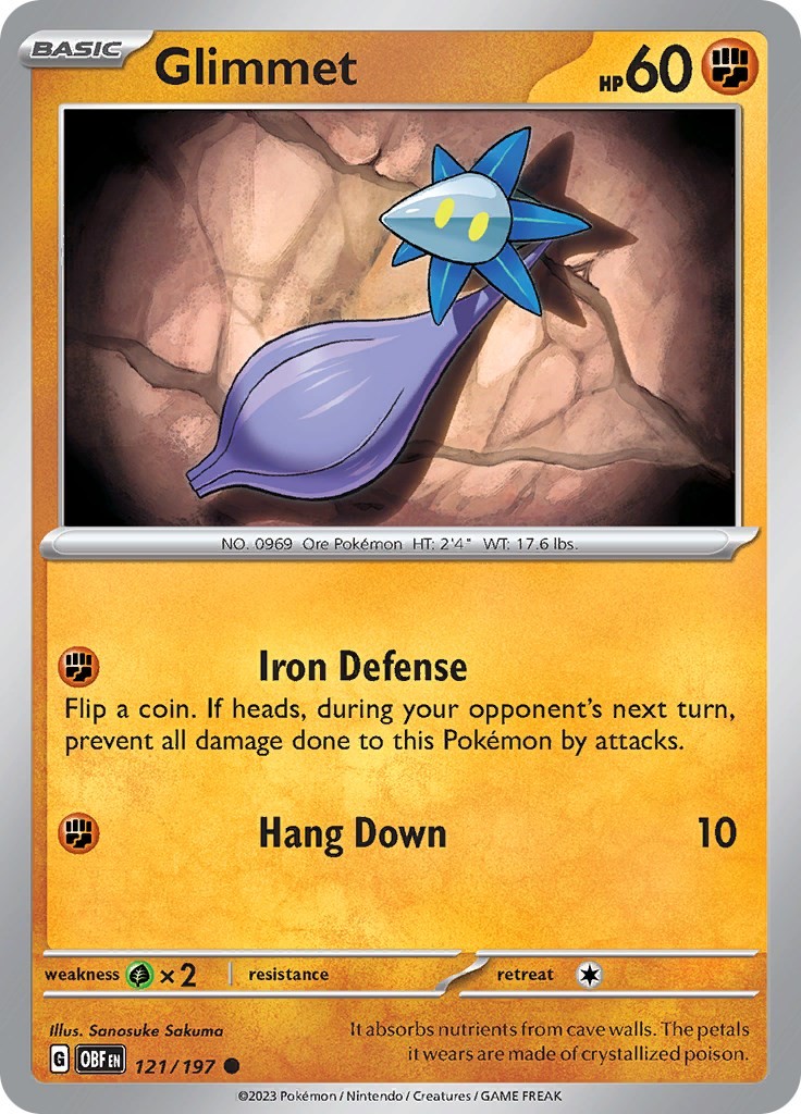 NM Reverse Holofoil - Glimmet OBF - 121/197 Obsidian Flames