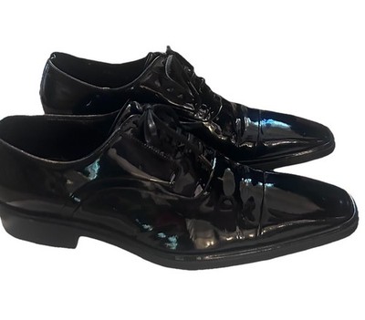 RARE VIN. HEDI SLIMAN-DIORHOMME Patent Leather LaceUp Derby Cuir Classique -11.5
