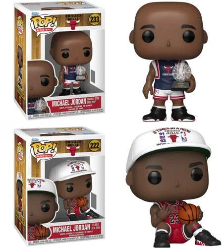 Michael Jordan (Chicago Bulls) NBA Funko Pop! Combo (2)