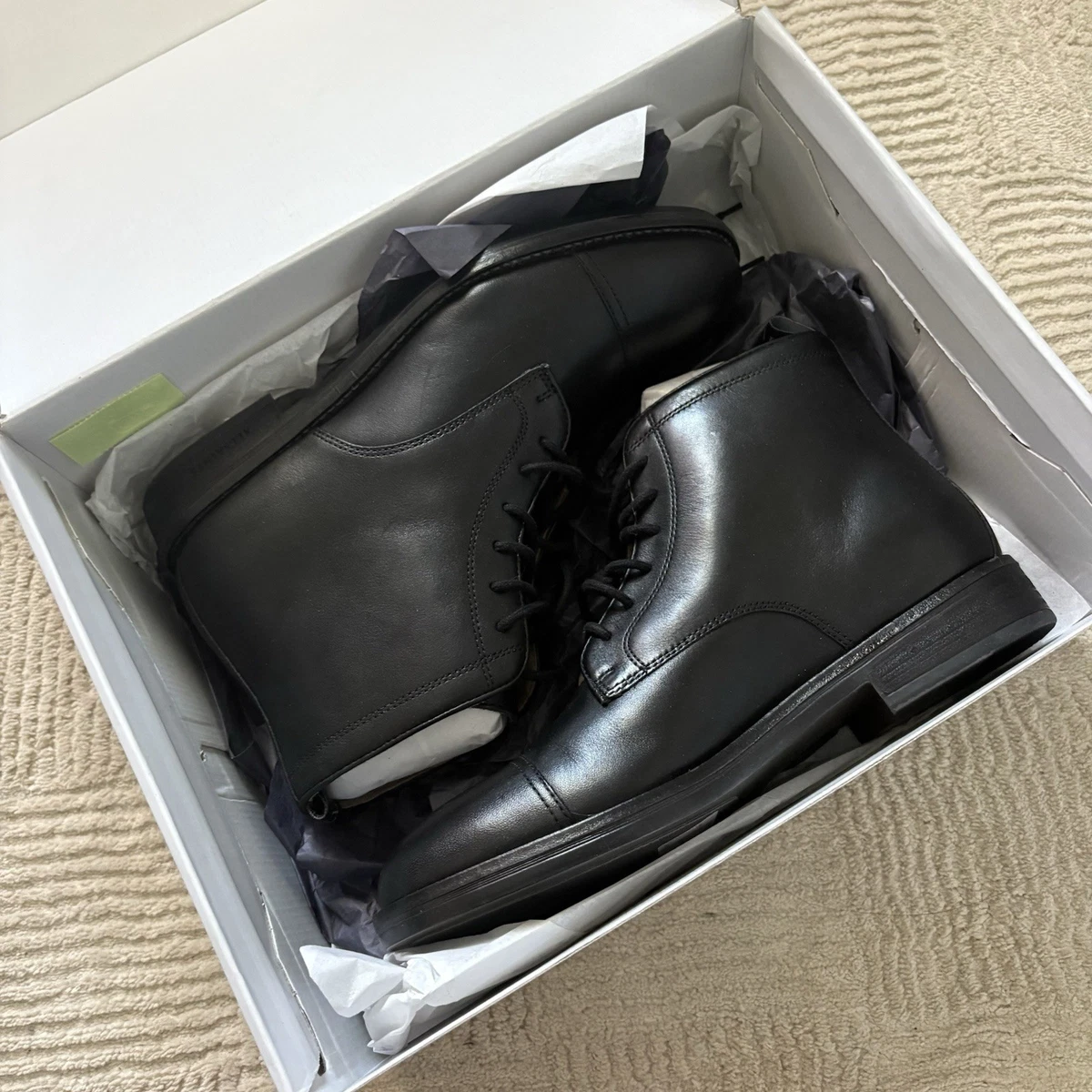 AllSaints Mens Grey Suede Ankle Boots Hollow Leather Side Zipper Sz 10 M New 71a3d97c-1571-4aed-8207-  main image 3