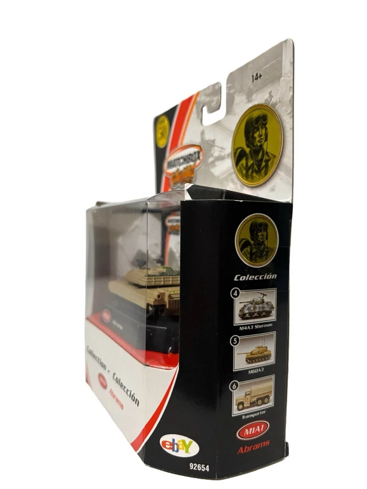 Matchbox Collectibles 50th Tan 2001 Military M1A1 Abrams Tank 92654 - Unopened - Image 4 of 4