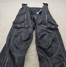 HWK Motorcycle Pants Mens XXL Black Textile Riding Armored Air Ventilation