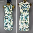 FF white multi floral wedding occasion above the knee dress size 10