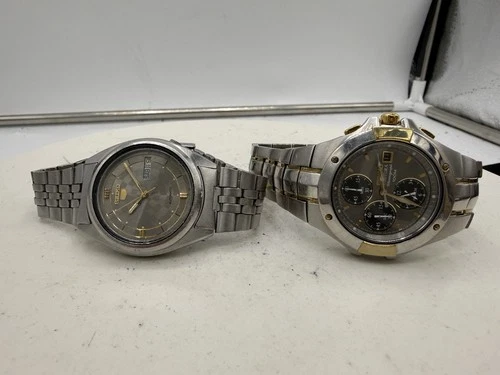 Seiko Five Automatic Dress Watch Silver 7009-3180 Mens Vintage Plus More