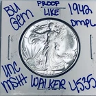 1942 BU UNCIRCULATED WALKING LIBERTY SILVER HALF DOLLAR AUTHENTIC U.S. MINT 4535