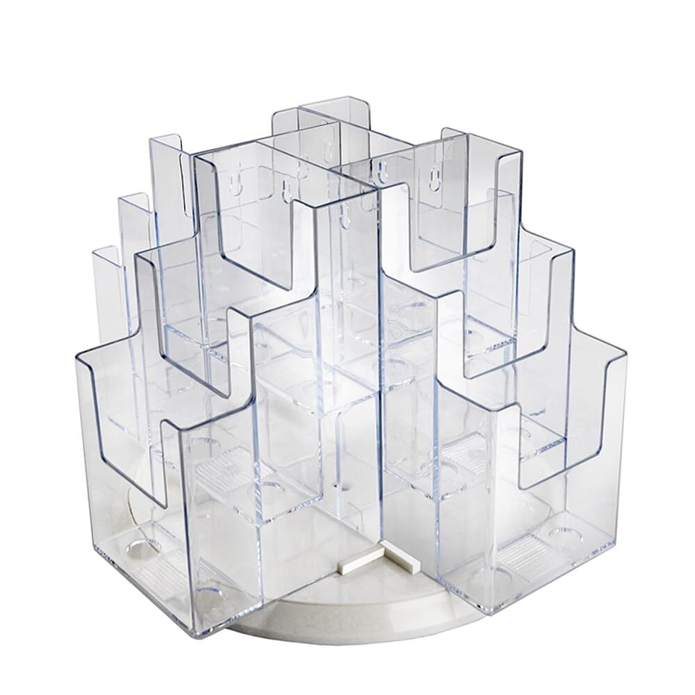 252811 25281112-Pocket Revolving Trifold Brochure Holder
