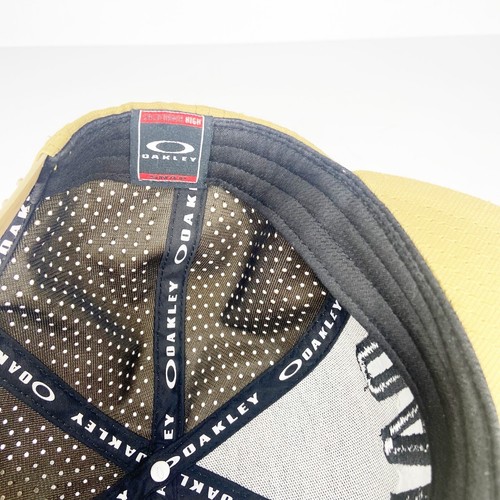 Oakley Trucker Cap Snapback Hat Tan One Size Adjustable Mesh - Picture 5 of 5