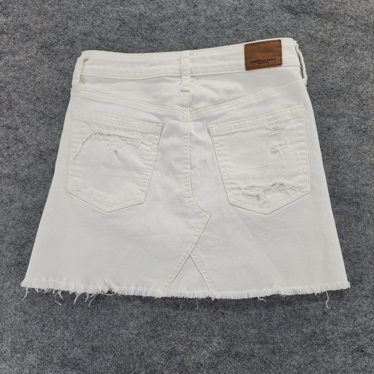 Denim Mini Skirt Girls White Jean Skirt American Eagle Jean Skirt