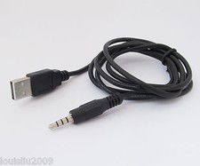 1pc 1.2M 4ft 3.5mm Male 4 Pole to USB A Male Adapter Convert Data Cord Cable
