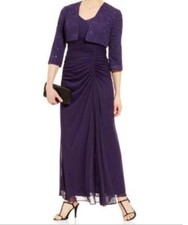 Alex Evenings Mother of Bride Occasion Women's Wedding jacket dress plus X1X2X3X