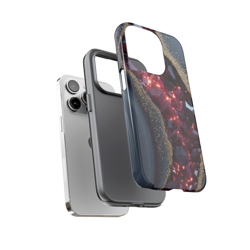 Ruby Geode Gray Marble Crystal - Phone Ink Case for iPhone, Galaxy, Pixel - 第 68/281 張圖片