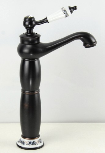 Grifo mezclador mono bloque lavabo de acero cromado y porcelana diamante de colección - Imagen 7 de 28