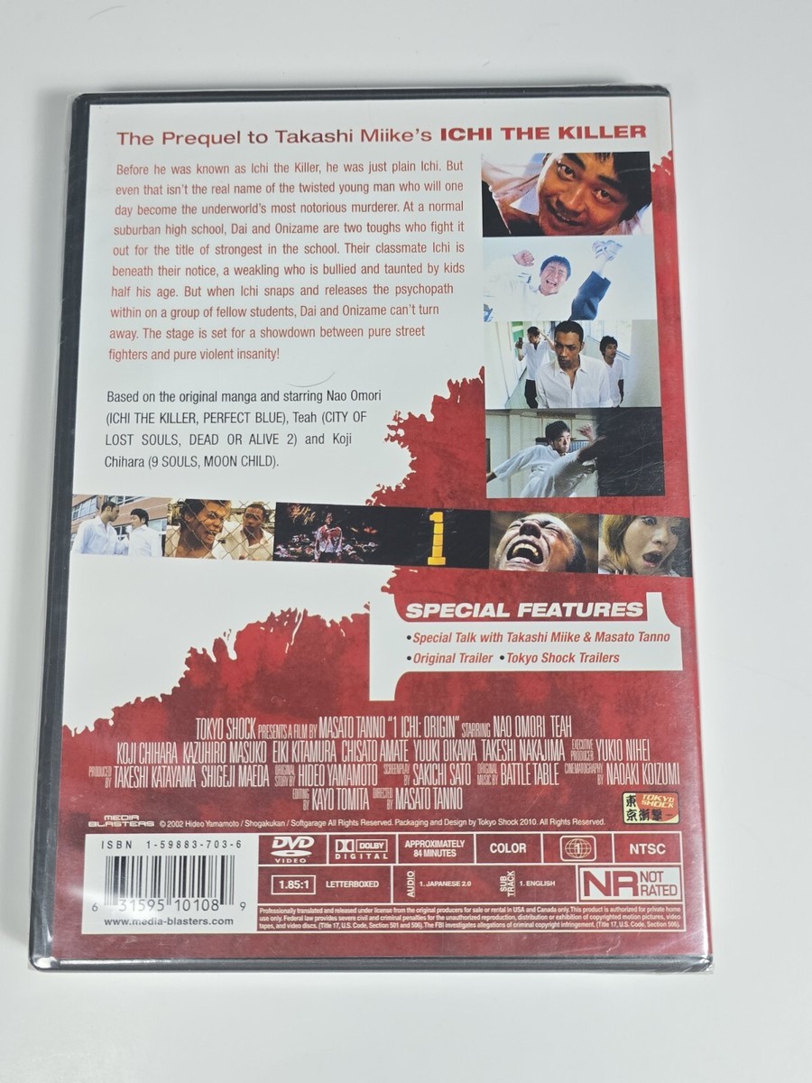 Ichi 1 Origin DVD Brand New Subtitled Nao Omari Masato Tanno