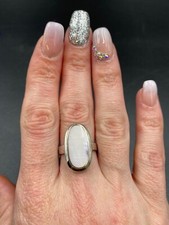 Stunning 925 Cocktail Pink Mother Of Pearl Ring Beautiful 454