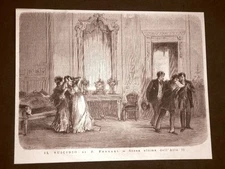 1876 Representation The Suicide of Paul Ferrari Last Scene of Act II