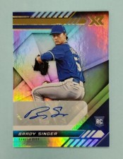 2021 Panini Chronicles XR Brady Singer Auto Rookie RC #11 Card