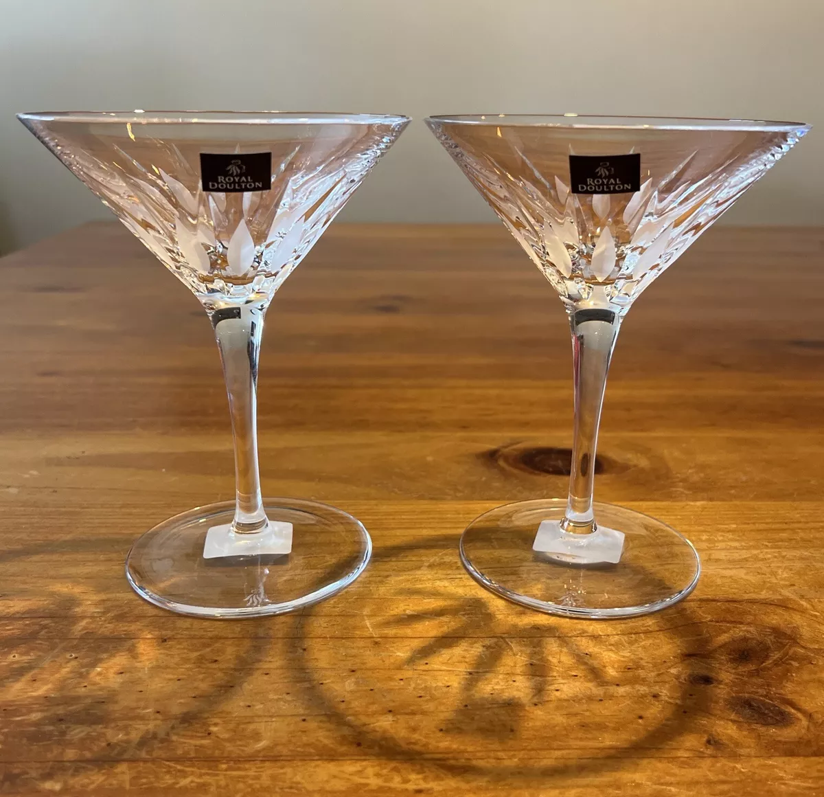 Crystal on sale martini glasses