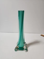 Turquoise Bud Vase Twisted