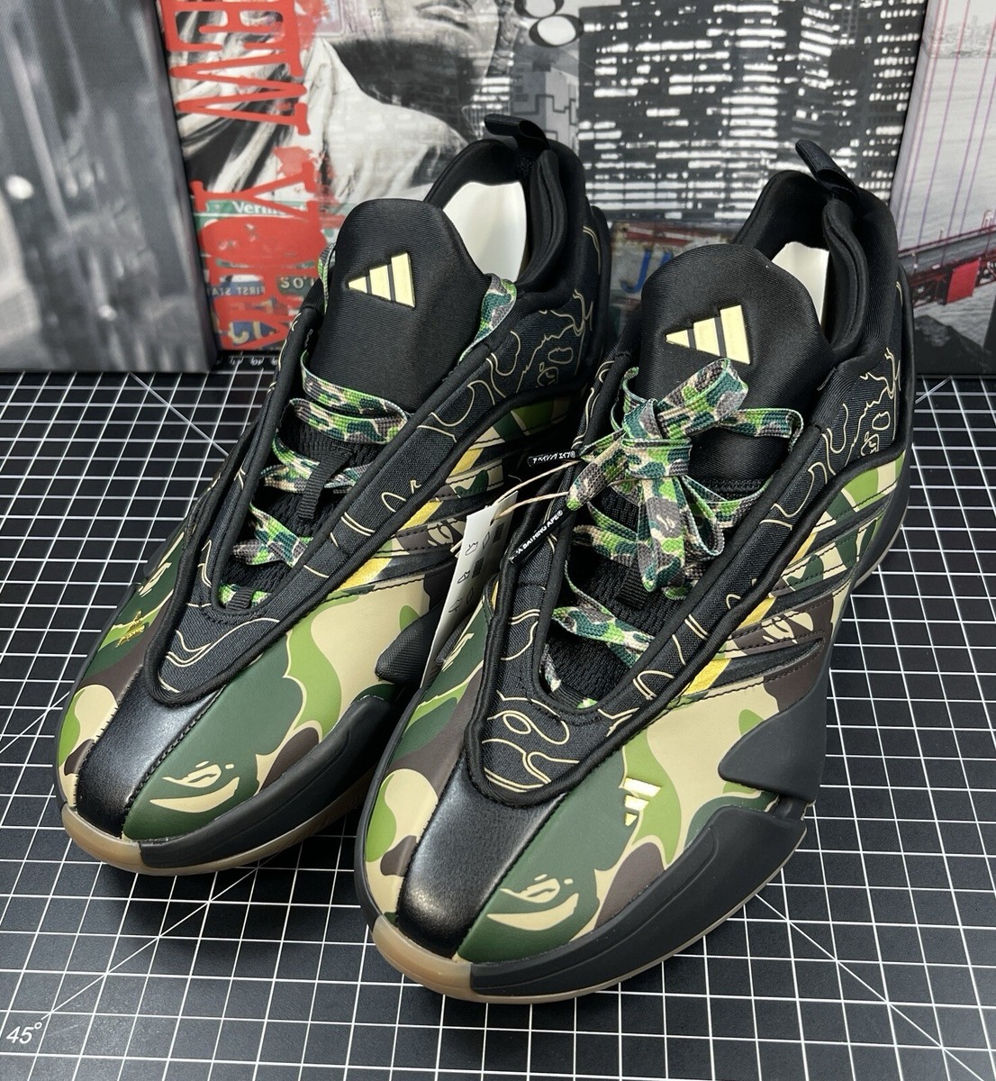 A BATHING APE® x adidas DAMIAN LILLARD DAME 9 BAPE® Mens 10.5 NEW