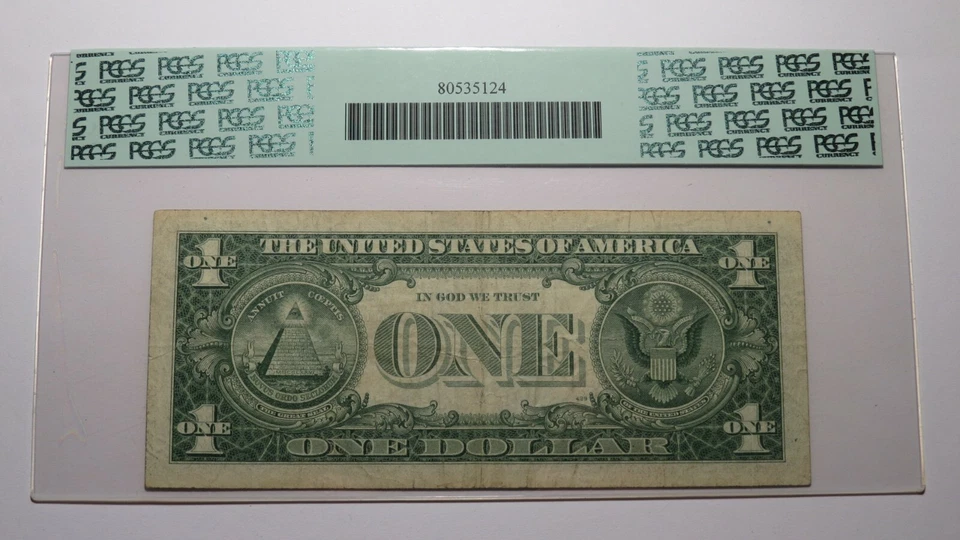 $1 1957 Fancy Serial Number Silver Certificate Currency Bank Note Bill VF20 PCGS - Image 3 of 3