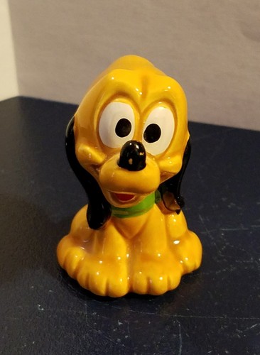 vintage rare disney baby pluto ceramic/porcelain figurine japan