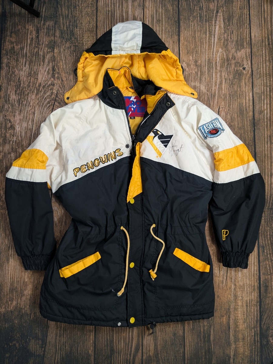 PRO PLAYER Pittsburgh Penguins ジャケット XL Vtg 90s Pittsburgh Penguins Pro Player Jacket Womens XL