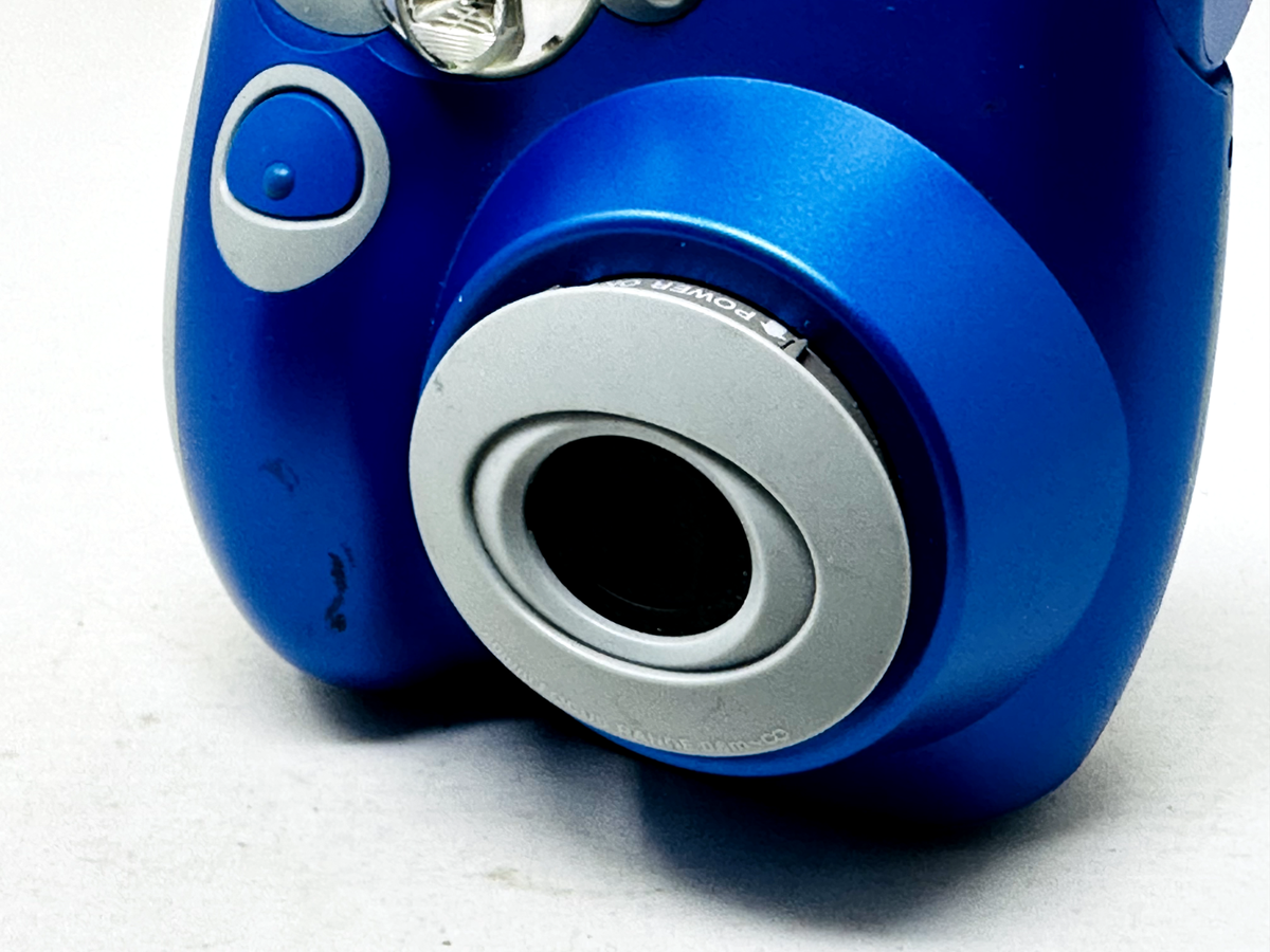Polaroid 300 Instant Camera, Blue - Parts Only, Red Blinking