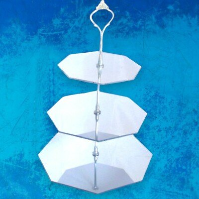 Drei Ebenen Achteckige Form Kuchen / Hoch Tee Stands-Two Größen & Many