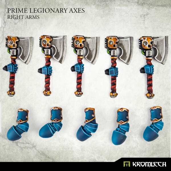 Kromlech Prime Legionaries CCW Arms Axes Right (5) Brand New KRCB270