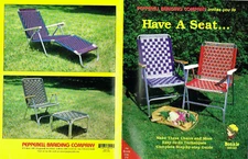 Lawn Chair Weaving Have a Seat Pepperell Braiding Company Instruction Booklet