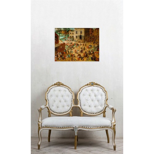 Stampa su Tela su Carta Poster o Quadro Pieter Bruegel the Elder Children’s Game - Foto 2 di 2