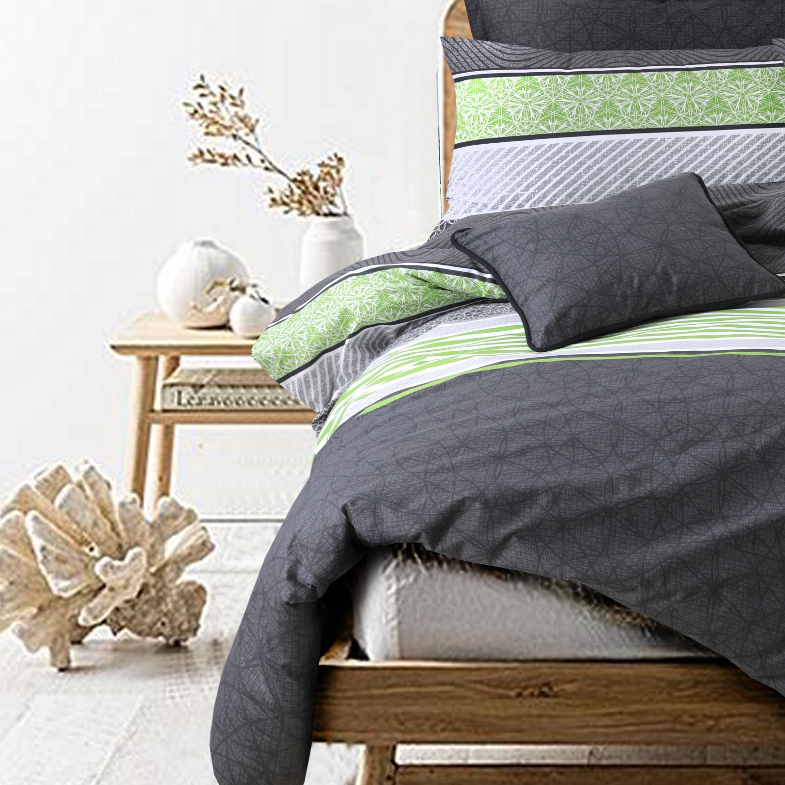 Printed Single Double Queen Doona Cover King Size Bed Duvet Quilt Cover