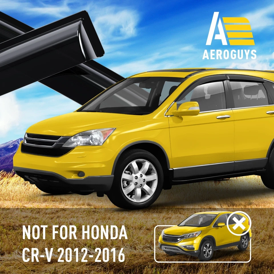 Parasoles de lluvia protectores de viento para Honda CR-V 2007-2011 Foto 4 de 4