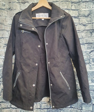 Womens Ladies Black Jessica Simpson Jacket Zip & Popper Closure M Medium