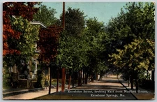 Excelsior Street Monfort House Excelsior Springs Missouri ANTIQUE Postcard