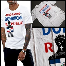 Dominican Republic Afro Latino T-Shirt African Hispanic Heritage Pride Cotton